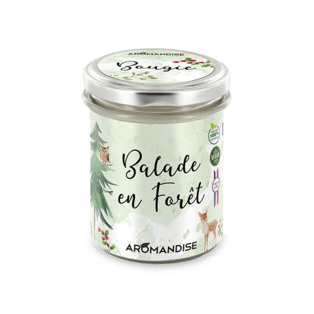 Bougie d'ambiance Balade en foret