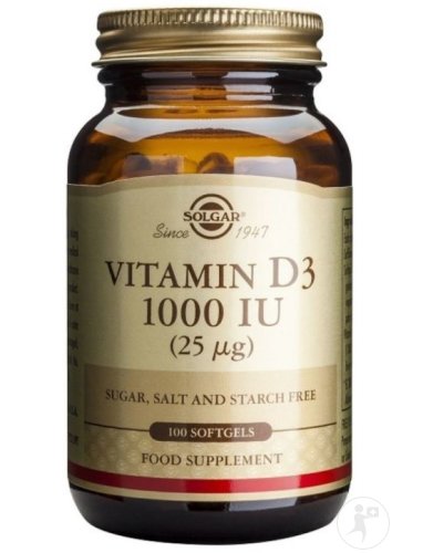 Solgar Vitamine D3 1000 UI  100 Softgels