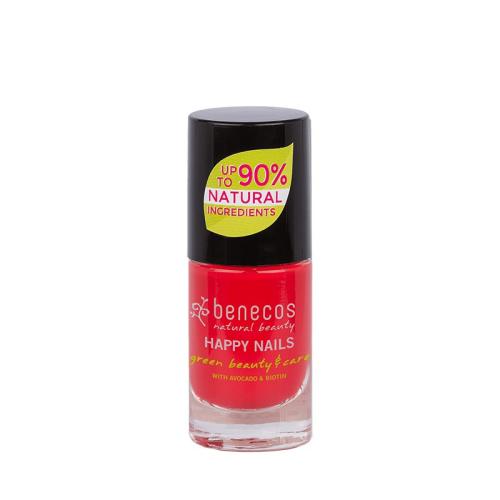 BENECOS VERNIS A ONGLES ROUGE FLASHY HOT SUMMER 5 ML