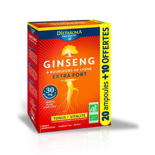 DIETAROMA GINSENG + CHENE 20 AMPOULES +10 offertes