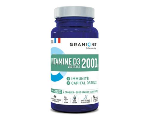 Vitamine D3 2000 UI - 30 comprimés à croquer Granions