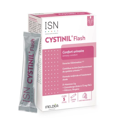 CYSTINIL&#x000000ae; Flash Confort Urinaire Etui de 10 sticks